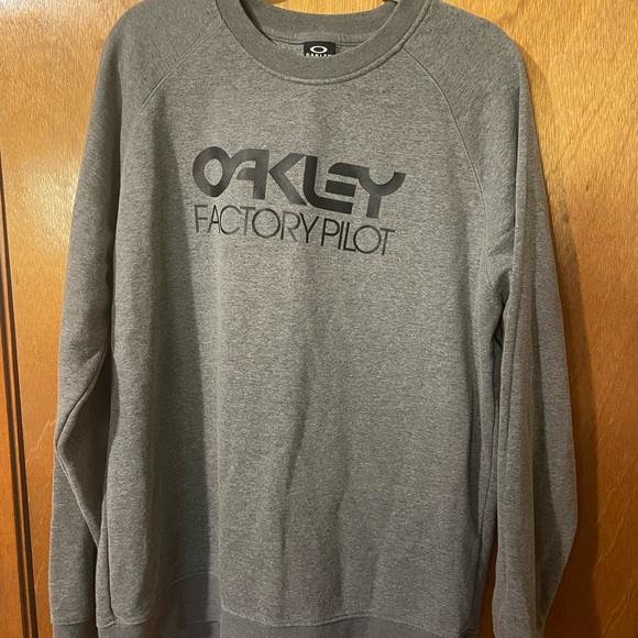 Oakley Other - Oakley Factory Pilot Logo Grey Crewneck Sweatshirt Regular Fit Men’s Size XL